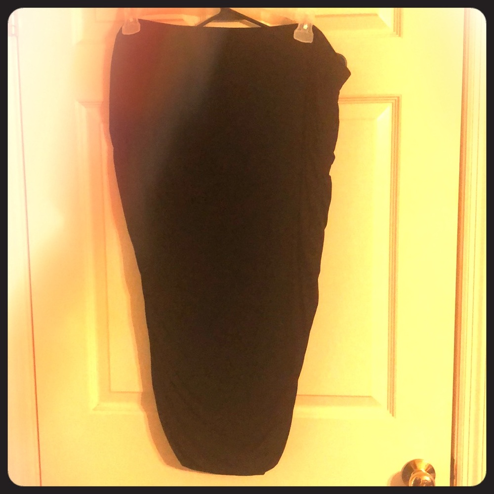 Black maxi skirt